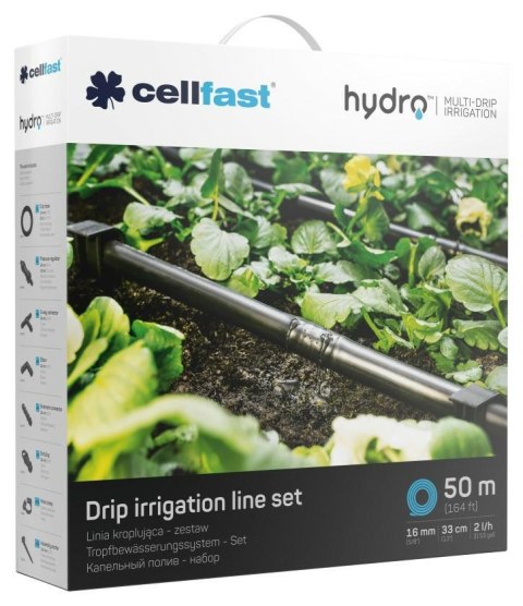 CELLFAST LINIA KROPLUJĄCA HYDRO-ZESTAW 5/8" (16mm) 50m ### CELLFAST