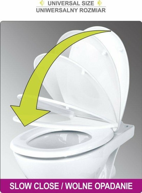 FALA DESKA WC WOLNOOPADAJĄCA Z NAKŁADKĄ DLA DZIECI 2w1, WYPINANA PP-O TOYA