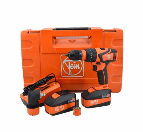 FEIN ZESTAW ASB18+ASCD300W+ALG80+2x18V/6ah FEIN