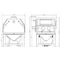 PIASKARKA KABINOWA PRZEMYSŁOWA 1200 L /2 POKRYWY URZĄDZENIA WARSZTATOWE