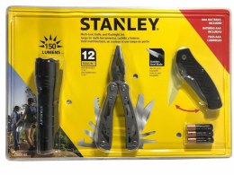 STANLEY MULTITOOL MULTINARZĘDZIE 12w1 +NÓŻ SKŁADANY +LATARKA STANLEY