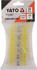 YATO KOSZULKI TERMOKURCZLIWE Z CYNĄ 4-6mm2 20szt. YATO
