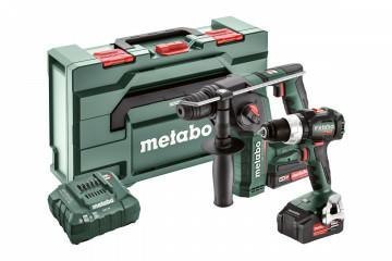 METABO ZESTAW COMBO 18V 2.5.2 (BS 18 LT BL + BH 18 LTX BL) 2,0+4,0Ah +METABOX METABO