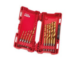 MILWAUKEE WIERTŁO METAL HSS-G TIN KPL.10 SZT.+ZESTAW KOŃCÓWEK 33szt. MILWAUKEE