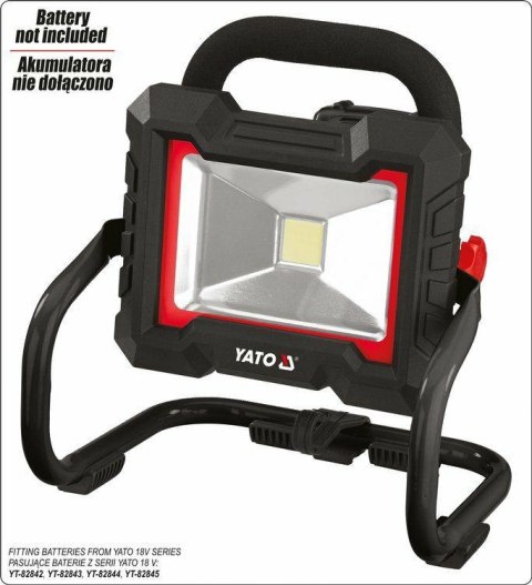 YATO REFLEKTOR LED 18V 1600LM 20W BEZ AKUMULATORA I ŁADOWARKI YATO