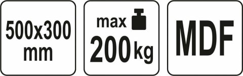 YATO WÓZEK PLATFORMA TRANSPORTOWA 200kg MDF YATO