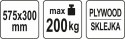 YATO WÓZEK PLATFORMA TRANSPORTOWA 200kg YATO