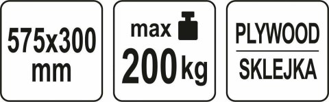 YATO WÓZEK PLATFORMA TRANSPORTOWA 200kg YATO