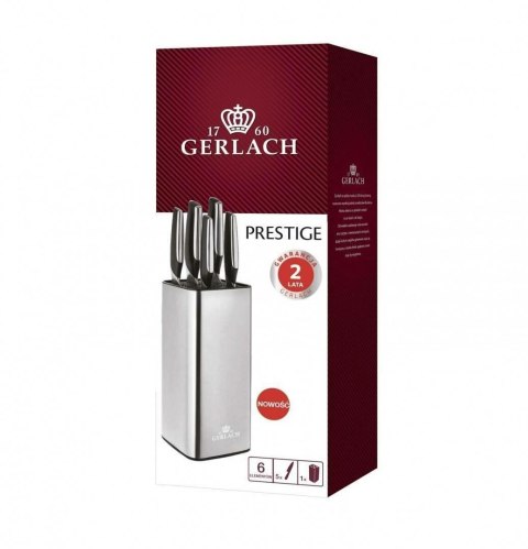 GERLACH.ZESTAW NOŻY W BLOKU 5szt. PREST GERLACH