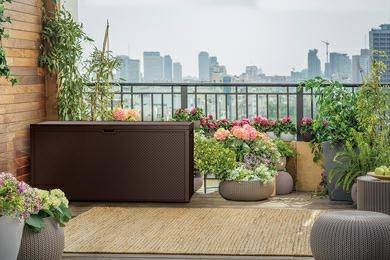 KETER SKRZYNIA OGRODOWA EMILY 270 L GRAFITOWA CURVER/KETER