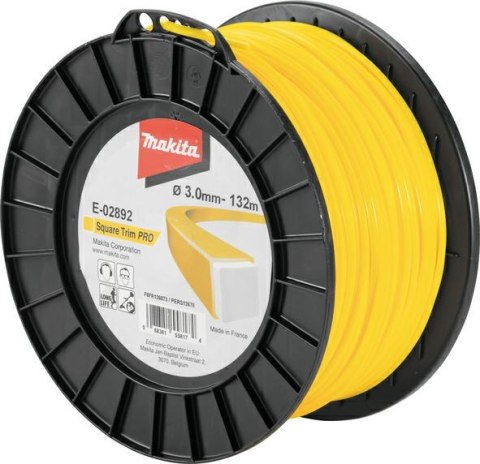 MAKITA ŻYŁKA NYLONOWA KWADRAT "PRO" 3,0mm/132mb MAKITA