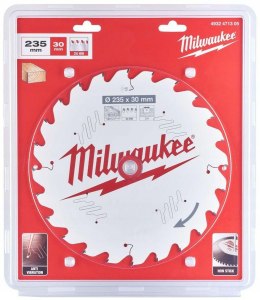 MILWAUKEE PIŁA TARCZOWA 235x30x2,4x24z DREWNO - CZYSTE CIĘCIE CSB P W MILWAUKEE