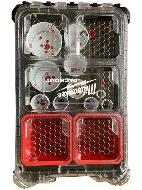 MILWAUKEE ZESTAW OTWORNIC HOLE DOZER W WALIZCE PACKOUT (12 szt.) MILWAUKEE