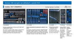 KING TONY WÓZEK WARSZTATOWY 7 SZUF.196 NIEB. KING TONY