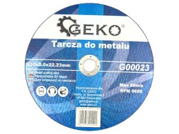 Tarcza do metalu 230x2,0 GEKO (25/50/100)