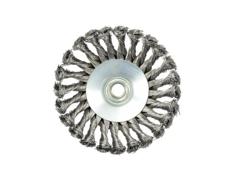 Szczotka druciana boczna pleciona 125mm M14(60)