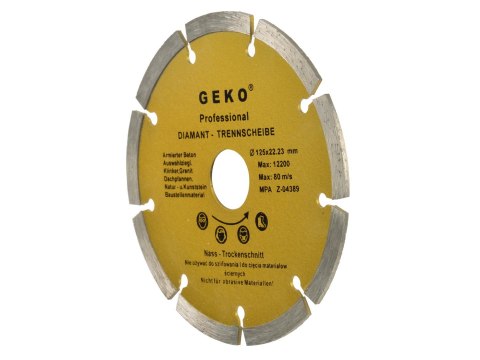 Tarcza diam.125mm segment.GEKO (100)