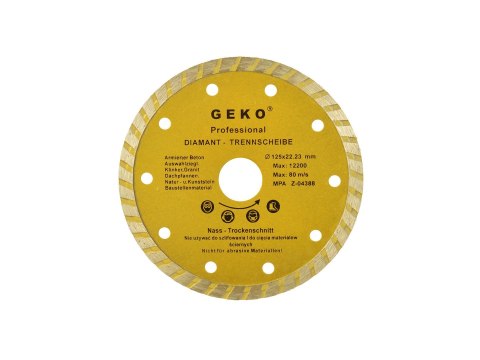 Tarcza diam.125mm turbo GEKO (100/200)