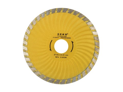 Tarcza diam.125mm turbo plus GEKO (100)