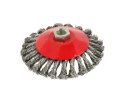 Szczotka druciana boczna pleciona 125mm M14(60)
