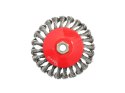 Szczotka druciana boczna pleciona 125mm M14(60)