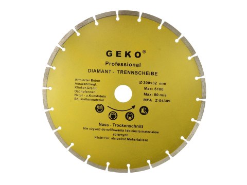 Tarcza diam.300x8x32mm segment GEKO (10)