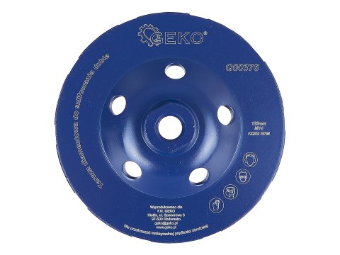 Tarcza diam. do szlif.125 M14 duble GEKO(20)
