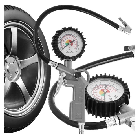 Pistolet do pompowania z dużym manometrem(10/40/50)