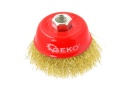 Szczotka druciana czołowa mosiężna 75mm/3" M14(100)