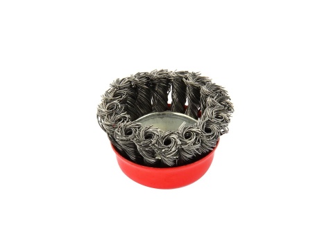 Szczotka druciana czołowa pleciona 65mm M14(100)