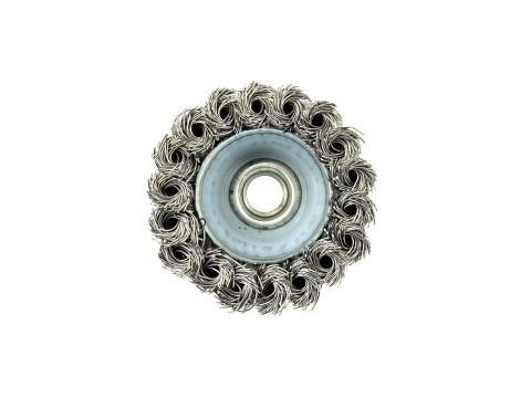 Szczotka druciana czołowa pleciona 75mm/3" M14(100)