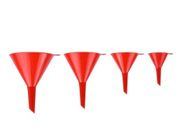 Zestaw lejków 4szt. 52 76 100 120 mm (100/200)