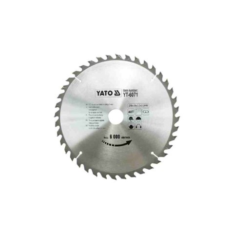 Yato Piła Tarczowa Widiowa 250X30Mm 40T Yt-6071