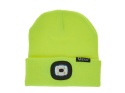 Czapka zimowa akumulatorowa z lampką LED (żółta) (100)