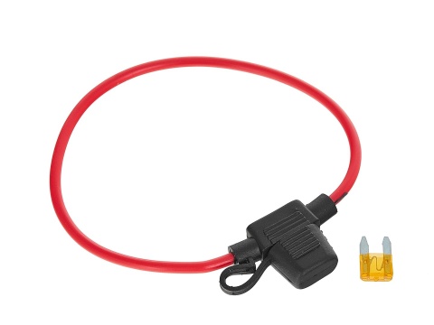 Gniazdo bezpiecznika samochodowego 19mm 25A + bezpiecznik 5A (200)