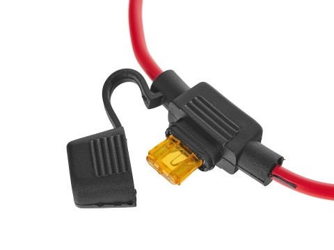 Gniazdo bezpiecznika samochodowego 19mm 25A + bezpiecznik 5A (200)