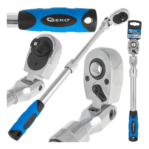 Grzechotka łamana teleskopowa 1/2" 370-510mm 72T CrV (20)