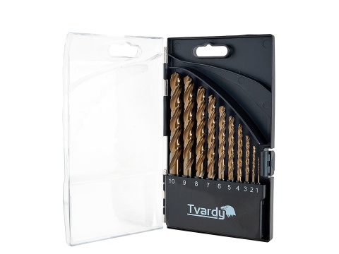 Kpl. wierteł kobaltowych do metalu HSS M35 10el. 1-10mm (10/40)