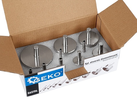 Kpl. wierteł koronowych diamentowych do gresu 6-68mm 10el. (20)