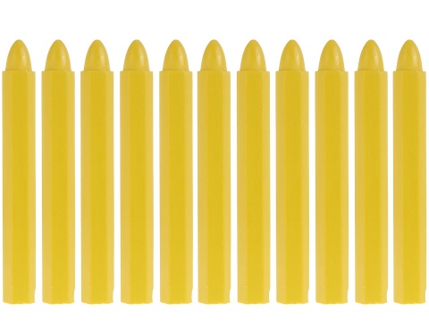 Kreda wodoodporna do opon żółta 12x110mm - zestaw 10szt. (12/120)