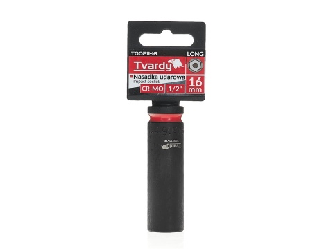 Nasadka udarowa długa 1/2" 6-kąt 16mm CR-MO (6/72)
