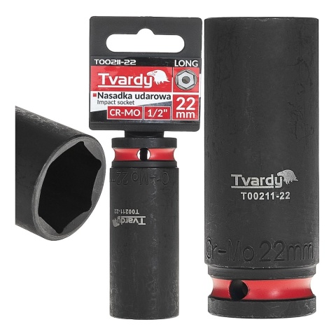 Nasadka udarowa długa 1/2" 6-kąt 22mm CR-MO (6/48)