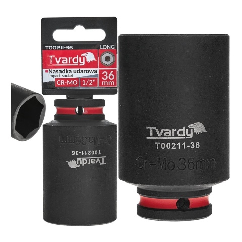 Nasadka udarowa długa 1/2" 6-kąt 36mm CR-MO (4/20)