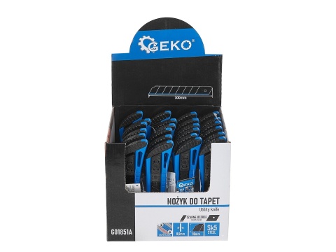 Nożyk do tapet 100x18x0.5mm typ nr. 2 - kartonik wystawowy (24/144)