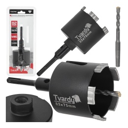 Otwornica diamentowa segmentowa turbo 82mm SDS Plus M16 (20)