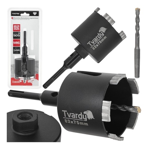 Otwornica diamentowa segmentowa turbo 82mm SDS Plus M16 (20)