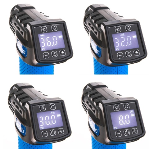 Pompka - kompresor akumulatorowy 12V LCD (0,2-10,3 BAR) (20)