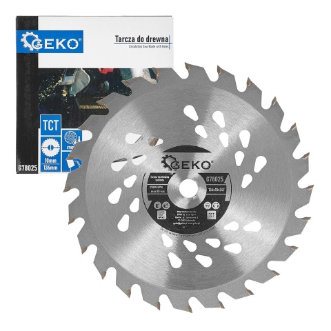 Tarcza do drewna 136mmx10mmx24T - do pilarek akumulatorowych (100)