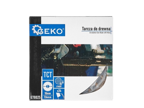 Tarcza do drewna 136mmx10mmx24T - do pilarek akumulatorowych (100)