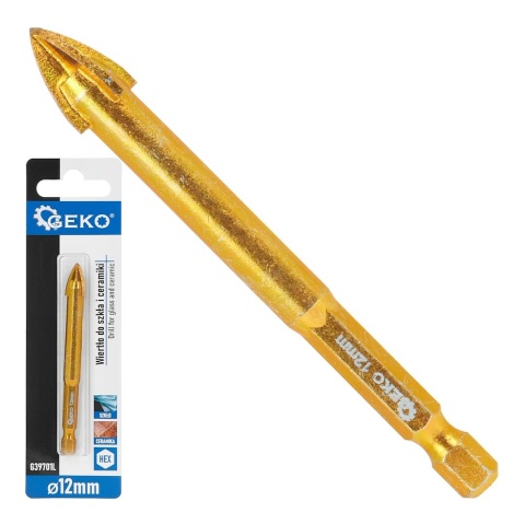 Wiertło do szkła i ceramiki HEX 12mm (500)